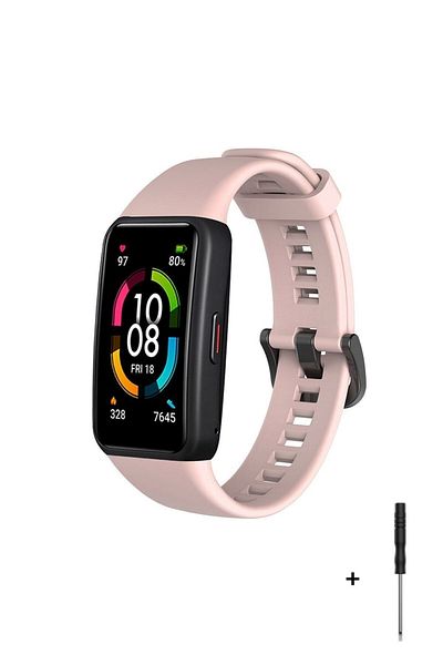 CONOCER حزام سيليكون ناعم (عالي الجودة) متوافق مع Huawei Band 6 وHonor Band 6