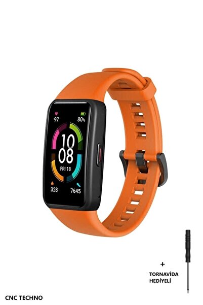 CONOCER Huawei Band 6 and Honor Band 6 - Compatible High Quality Soft Silicone Cord Strap