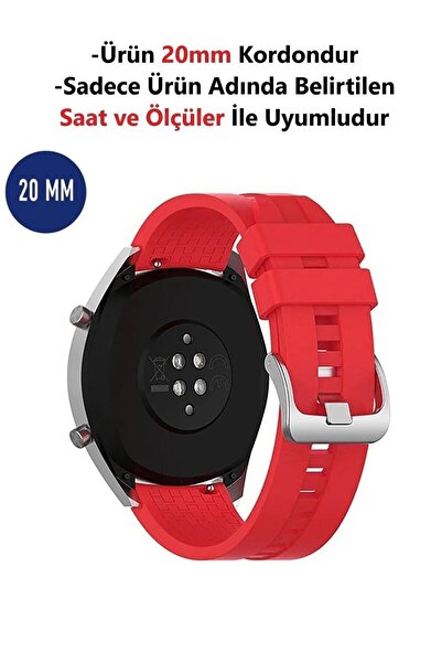 CONOCER Huawei Watch Gt2 Gt3 42mm Uyumlu 20mm Silikon Yumuşak Doku Desenli Ko...
