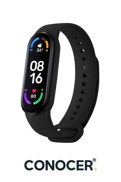 CONOCER Xiaomi Mi Band 5 Ve 6 Uyumlu [ Yüksek Kalite] Silikon Kordon Kayış