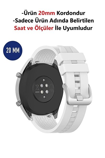 CONOCER Samsung Gear S2 Classic - Gear Sport Uyumlu 20mm Desenli Silikon Kord...