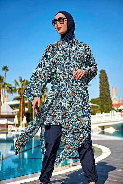 Remsa Mayo Μαγιό Hijab İznik Remsa - Single Kaftan Kimono Pareo RP011