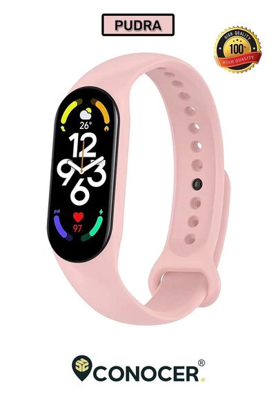 CONOCER Xiaomi Mi Band 7 Uyumlu Silikon Yüksek Kalite Kordon Kayış