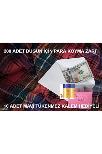 GENC DIJITAL BASKI 200 штук і 10 штук безвитратних клейких весільних ручок - ...