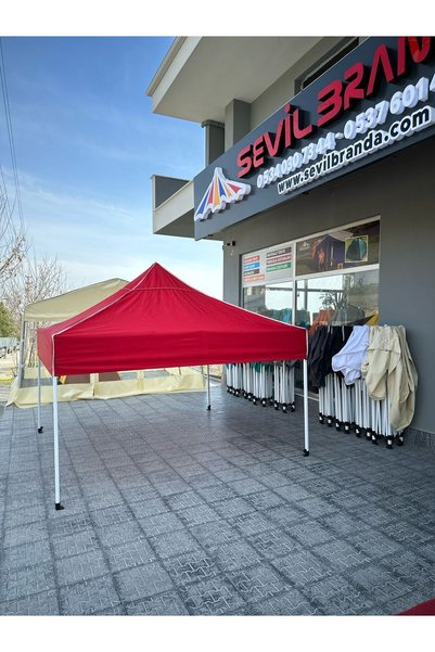 SEVİLBRANDA 3x3 Katlanır Çardak Kırmızı