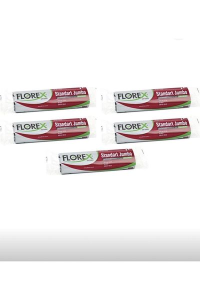 Florex Standard Jumbo Size ( 80x110 Cm ) Black Garbage Bag 5 Rolls 10*5=50 Pieces