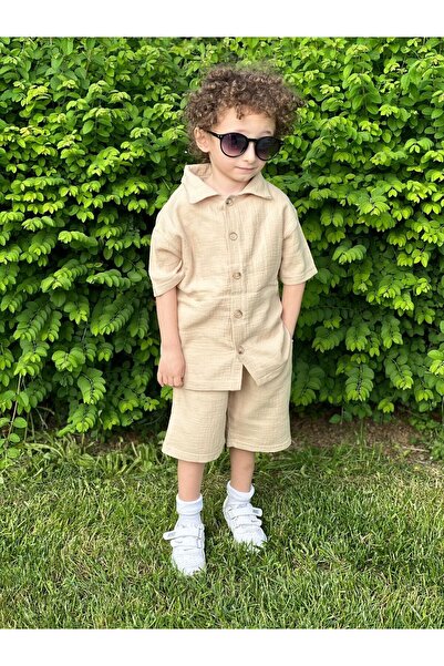 Bambam MÜSLİN GÖMLEKLİ ŞORTLU TAKIM