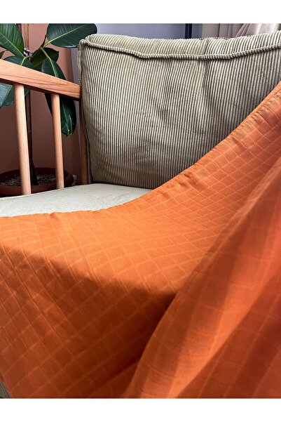 runbaby 75x75 cm 100% Cotton Baby Muslin Blanket - CINNAMON