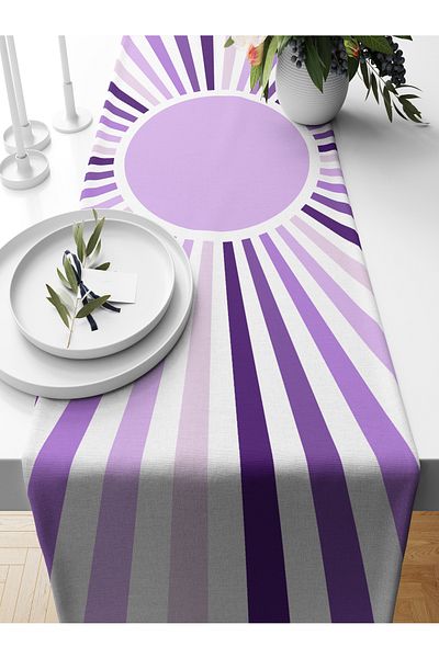 Bertille Home Series 140x40 Cm Digital Printed Minimalist Runner