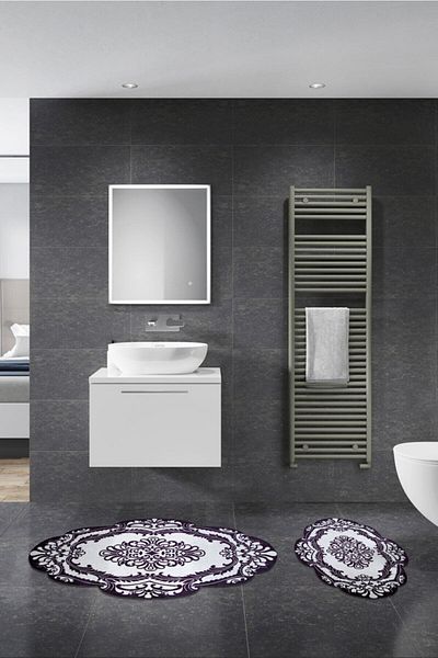 Alanur Home Σετ μπάνιου Alanur Dolunay Laser Cut 2 τεμαχίων St 210107 sy