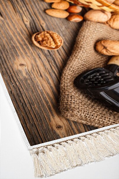 Alanur Home Eco Trend Djt 2-Piece Washable Non-Slip Base Kitchen Carpet Set Mu168 Kitchen Brown