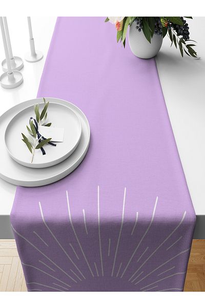 Bertille Home Series 140x40 Cm Digital Printed Minimalist Runner