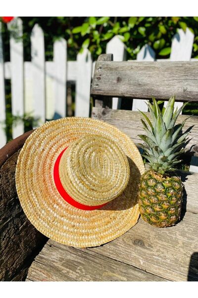 AKTEZ-EL Kadın Hasır Plaj Şapkası
