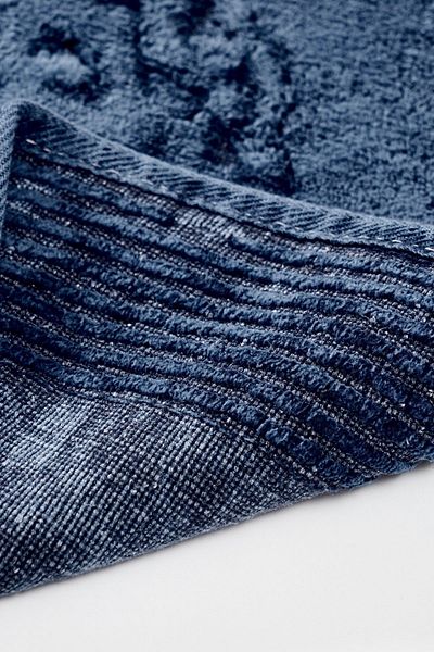 Alanur Home Σφουγγαρίστρα Salina Oval Cotton Pasta 2 Pack Antique Navy Blue