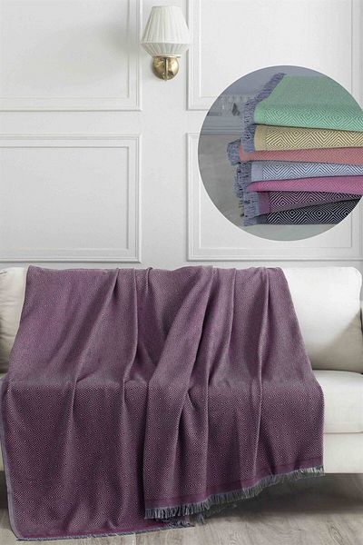 Denizli Concept 175x230 Cm Claret Red Sofa Cover - Multi-Purpose Durable and Easy Care