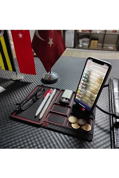 FORX5 Kemboss In-Car Torpedo Anti-Slip Pad Phone Holder Numberer Organizer Torpedo Organizer