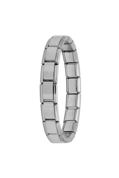 RoseCo00 Steel Unwritten Italian Charm Bracelet