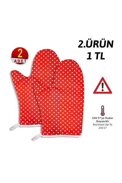 CDE Fireproof Heat Resistant Oven Gloves - (1 1)