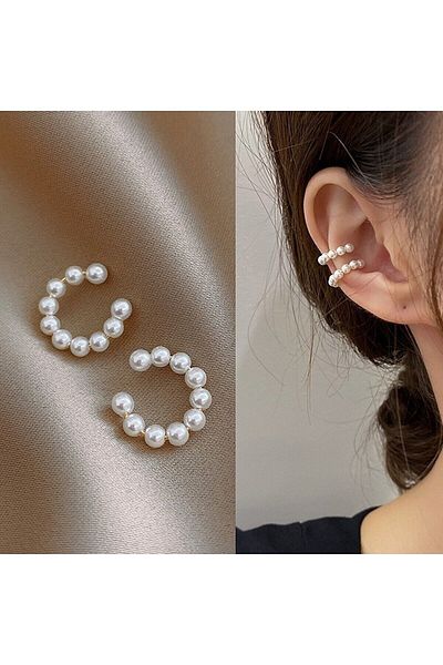 fullcontrol Women's Pearl Cartilage Earring