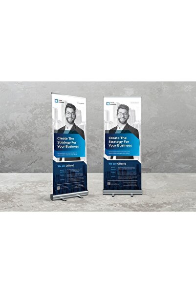 Doğa dekorasyon Roll Up Banner Reklam Afiş Mekanizması Baskı Dahil 85cmx200 Cm B