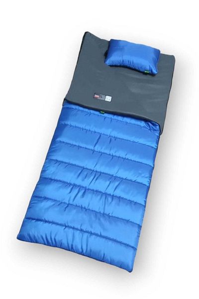 CAMP STORY Campstory Tim-18 350gr Tip pătură căptușită cu lână gri în interior sac de dormit albastru extra lung