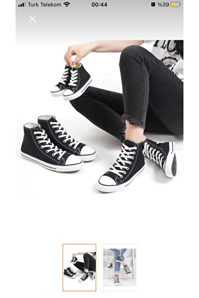 rabella siyah renk boğazlı model convers