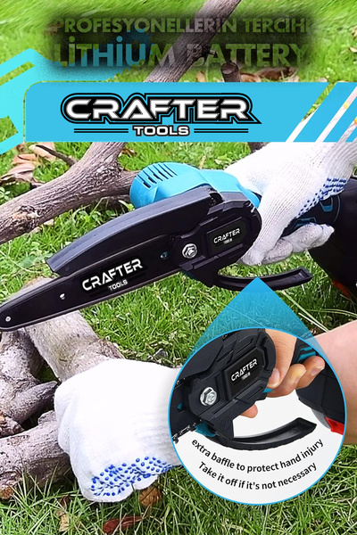 CRAFTERTOOLS Germany 36V 5Ah Dal Budama Makinesi Çift Pala Çift Batarya Budama Testeresi