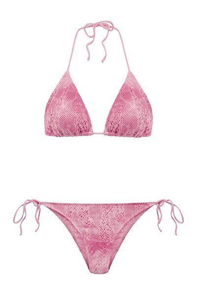AQUELLA Set de bikini triunghi tricotaj colorat