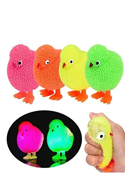 Hyd Oyuncak Işıklı Dikenli Civciv Eğlenceli Stres Oyuncağı 1 Adet