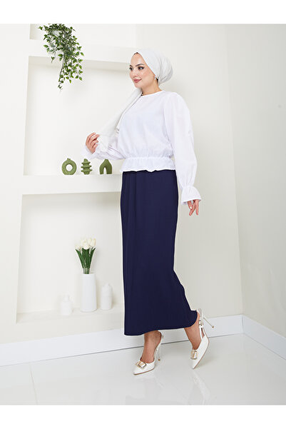 VOLT CLOTHİNG Fustă creion plisată pentru femei - Elegantă și confortabilă