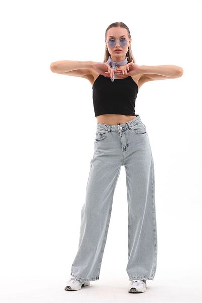 DENİKK Pantaloni largi din denim, unisex, la modă