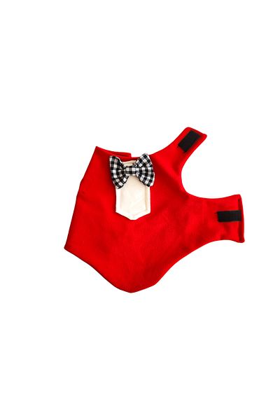atelyu Cat Dog Suit Red Tuxedo