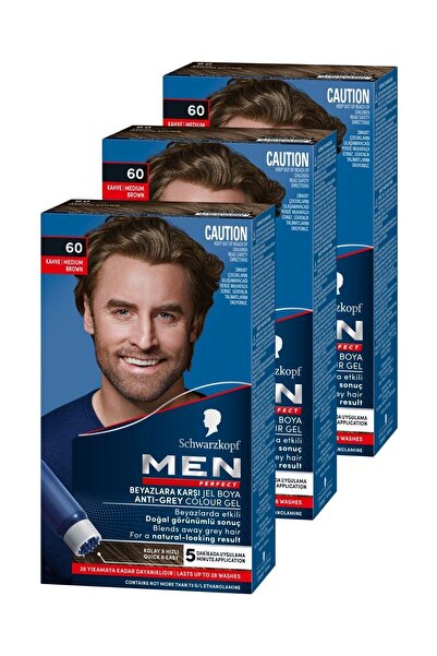 Schwarzkopf Schwarzkopf Men Perfect 60 Kahve 3 Li