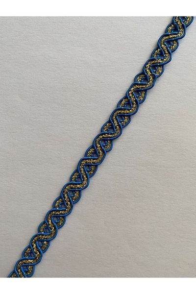Öztürk Seam Sealer Decorative Ribbon Yellow Glitter. 13mmx4.25meter. Blue
