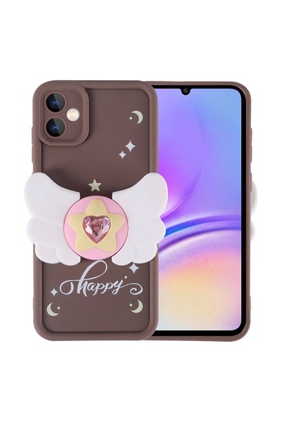 SBY TEKNOLOJİ حافظة متوافقة مع هاتف Galaxy A05 مع تصميم على شكل شخصية لحماية ...