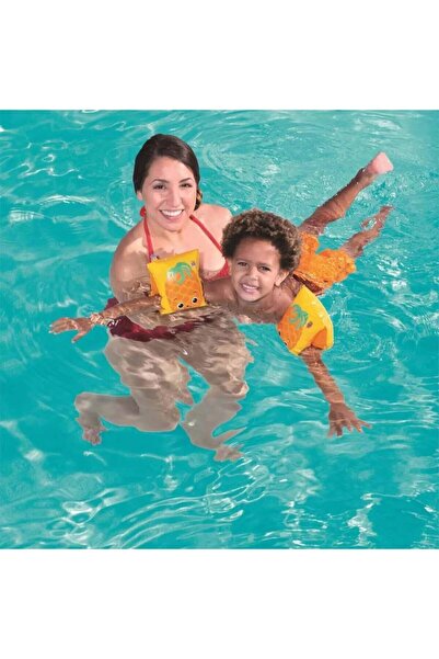 Ozsport 3-6 سنوات 19-30 كجم أكمام سباحة للأطفال - نمط فاكهة الأناناس قابل للنفخ لحمام السباحة