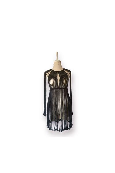 Dekor Kapanı Ecru Macrame Beach Dress - Women's Pareo