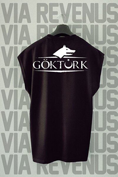 Vordevia Tricou sport cu mânecă zero cu model Gokturk