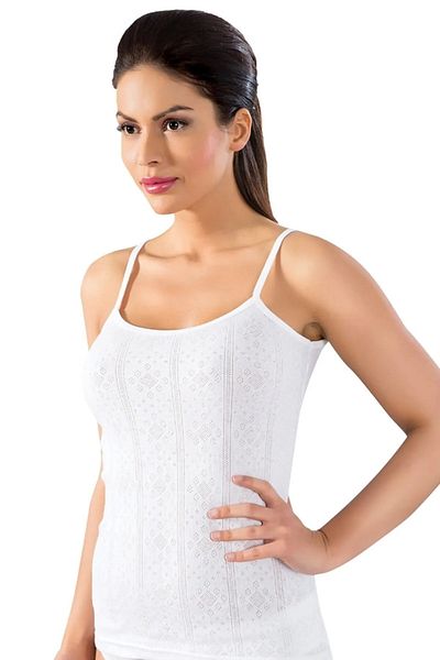 by İGP Γυναικείο εσώρουχο White Lilyum Cotton με λουράκι από σχοινί