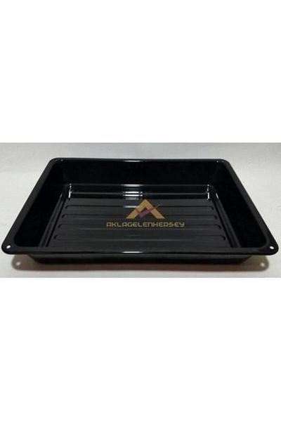 Favori Mutfak Black Enamel Baking Tray 39x27cm Rectangular Inner and Outer Surface Healthy Enamel Quality Baking Tray