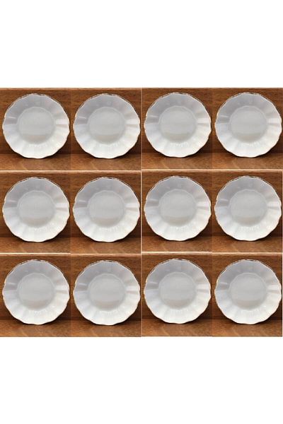 Porland Porcelain Tea Plate 12 Pieces