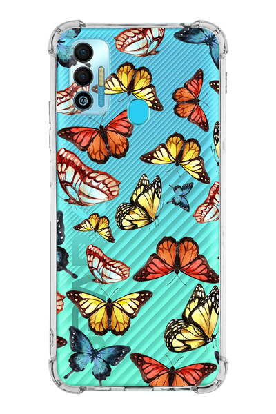 PrintiFy Prinrify Tecno Spark 7t Compatible Water Color 2 Printed Transparent...