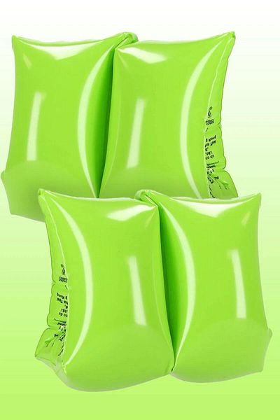Ozsport أكمام سباحة قابلة للنفخ باللون الأخضر - 3-6 سنوات، 19-30 كجم للأطفال في البحر وحمام السباحة