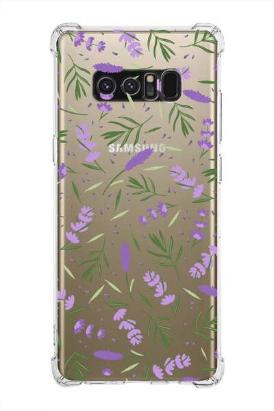 PrintiFy PrinriFy Samsung Galaxy Note 8 Uyumlu Water Color 3 Baskılı Şeffaf K...