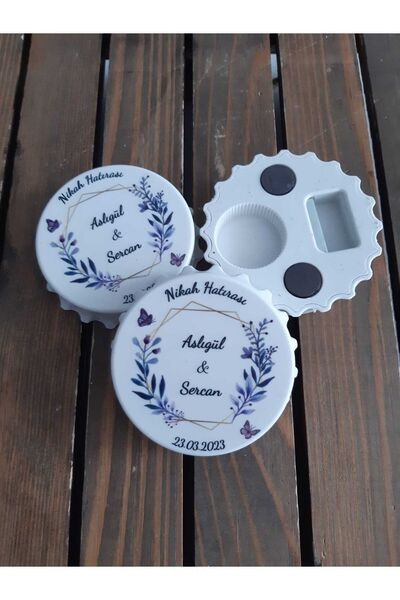 Mira Baskı 30 Adet Kapak Şeklinde Yuvarlak Açacak Magnet
