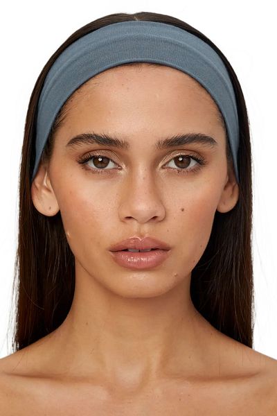 Salvia Dione Flexible Sports Hair Band - Women's and Men's, Yoga Makeup Face Wash Light Blue
