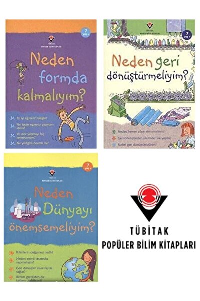 Tübitak Yayınları Ilk Okuma Nedenler Serisi 3 Kitap 7+ Yaş