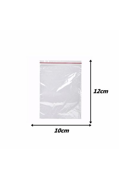 LilaHediyelikEşya 300 Pieces 10x12 Ziplock Bags / Henna Cookie Nuts Nylon / Transparent Bag Ziplock Bag