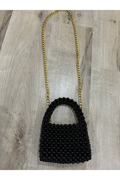DESEO BOUTIQUE Kadın Boncuklu Küçük Kibar Ve Şık Kol/el Çantası Çanta