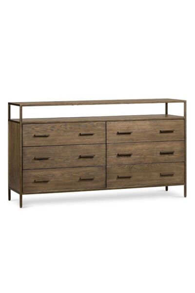 Different Design Modern Meşe 6 Çekmeceli Şifonyer (çamaşırlık)